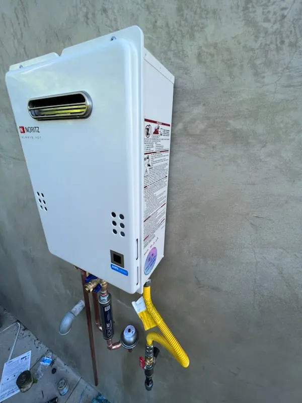 Tankless water heater installation for Country Estates homes